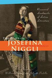 Cover of: The Plays of Josefina Niggli: Recovered Landmarks of Latino Literature