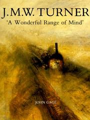 Cover of: J. M. W. Turner: `A Wonderful Range of Mind`
