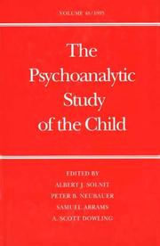 Cover of: The Psychoanalytic Study of the Child: Volume 48 (The Psychoanalytic Study of the Child Se)