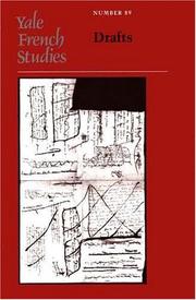 Cover of: Yale French Studies, Number 89: Drafts (Yale French Studies Series)