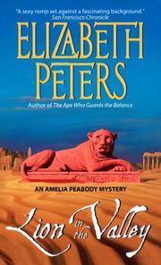 Cover of: Lion in the Valley (Amelia Peabody Murder Mystery) by Elizabeth Peters