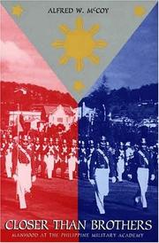 Cover of: Closer Than Brothers: Manhood at the Philippine Military Academy