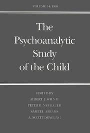 Cover of: The Psychoanalytic Study of the Child: Volume 54 (The Psychoanalytic Study of the Child Se)