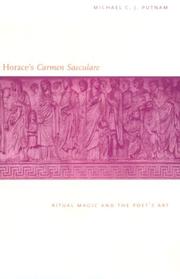 Cover of: Horace's Carmen saeculare: ritual magic and the poet's art
