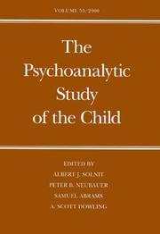 Cover of: The Psychoanalytic Study of the Child: Volume 55 (The Psychoanalytic Study of the Child Se)