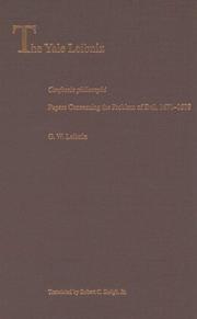 Confessio philosophi : papers concerning the problem of evil, 1671-1678