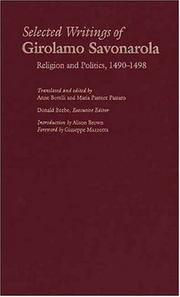 Selected writings of Girolamo Savonarola : religion and politics, 1490-1498