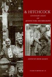 Summerson and Hitchcock : centenary essays on architectural historiography