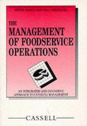 The management of foodservice operations