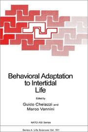 Behavioral adaptation to intertidal life by Guido Chelazzi, Marco Vannini