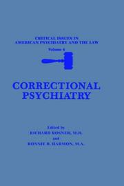 Cover of: Correctional Psychiatry (Critical Issues in American Psychiatry and the Law)