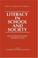 Cover of: Literacy in school and society