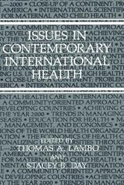 Issues in contemporary international health