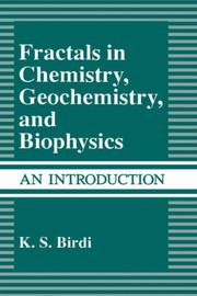 Cover of: Fractals in chemistry, geochemistry, and biophysics: an introduction