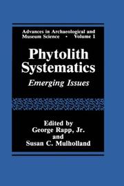 Phytolith systematics : emerging issues