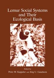 Cover of: Lemur social systems and their ecological basis