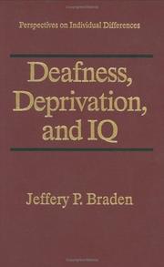 Cover of: Deafness, deprivation, and IQ