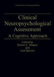 Clinical neuropsychological assessment : a cognitive approach