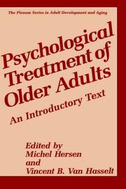 Psychological treatment of older adults : an introductory text