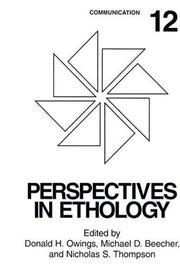 Cover of: Perspectives in Ethology: Communication (Perspectives in Ethology)