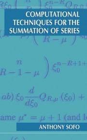 Computational techniques for the summation of series by Anthony Sofo
