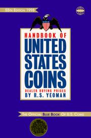 Cover of: 1998 Handbook of United States Coins: With Premium List (55th ed)