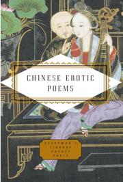 Cover of: Chinese Erotic Poems (Everyman's Library Pocket Poets)