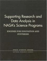 Cover of: Supporting research and data analysis in NASA