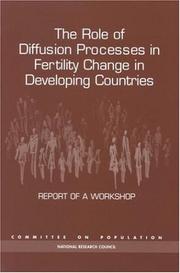 The role of diffusion processes in fertility change in developing countries : report of a workshop