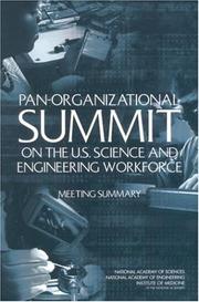 Cover of: Pan-Organizational Summit on the U.S. Science and Engineering Workforce: Meeting Summary