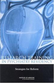 Research Training in Psychiatry Residency by Committee on Incorporating Research into Psychiatry Residency Training.