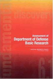 Cover of: Assessment of Department of Defense Basic Research by Committee on Department of Defense Basic Research, National Research Council (US)