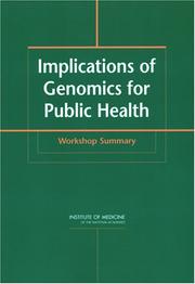 Implications of genomics for public health : workshop summary