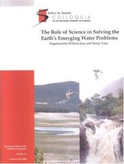 Cover of: (Sackler NAS Colloquium) The Role of Science in Solving the Earth Emerging Water Problems (Sackler NAS Colloquium)