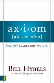 Cover of: Axiom: The Language of Leadership
