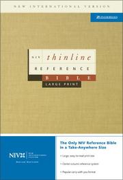Cover of: NIV Thinline Reference Bible, Large Print