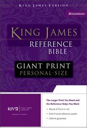 Cover of: King James Giant Print Reference Bible Personal Size