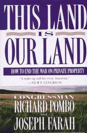 Cover of: This land is our land by Richard Pombo