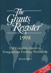 Cover of: The Grants Register 1998 (16th ed) by Ruth Austin