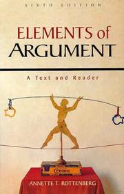 Cover of: Elements of argument by Annette T. Rottenberg