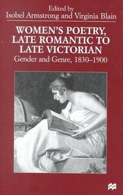 Cover of: Women's Poetry, Late Romantic To Late Victorian: Gender and Genre, 1830-1900