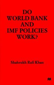 Do World Bank and IMF policies work?