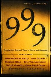 Cover of: 999: Twenty-nine Original Tales of Horror and Suspense