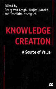 Knowledge creation : a source of value