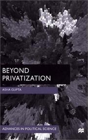 Cover of: Beyond Privatization (Advances in Political Science (New York, N.Y.).)