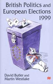 Cover of: British Politics and European Elections 1999