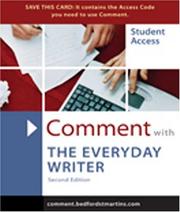 Cover of: Comment for The Everyday Writer