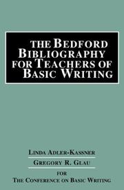 Cover of: The Bedford bibliography for teachers of basic writing