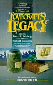 Lovecraft's legacy by Robert E. Weinberg, Martin H. Greenberg