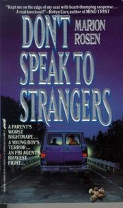 Cover of: Don't speak to strangers